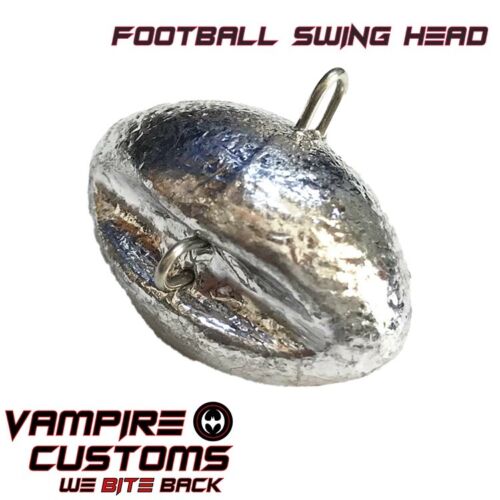 Football Swing Wobble Head No Hook Unpainted Rough Finish Choose Your Weight New - Picture 1 of 1