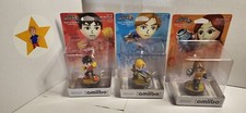 NINTENDO AMIIBO Super Smash Bros. Mii Brawler,Gunner & Sword Fighter (1st Print)