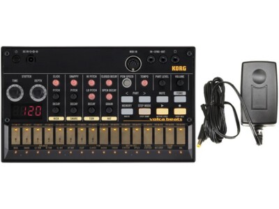 Korg Volca Beats Analog Rhythm Drum Machine Sequencer Synthesizer + KORG KA350