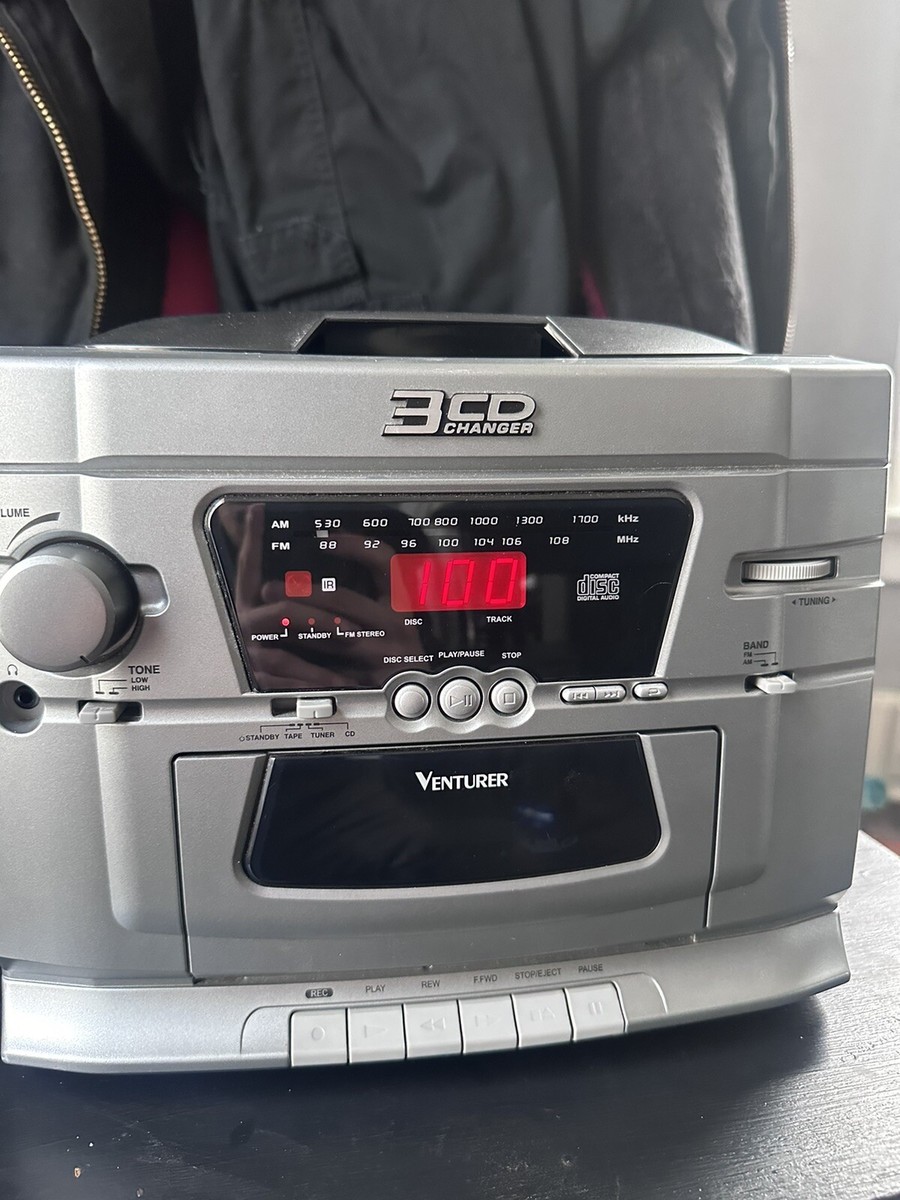 Vintage VENTURER 3CD CHANGER Tested and working, No speakers or
