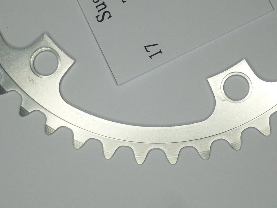 NOS Sugino Chain ring 42T BCD 130mm silver color cr17ca - Image 3 of 3