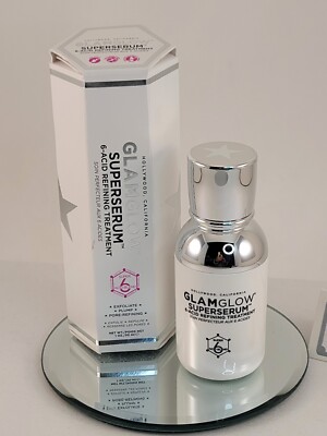 Glamglow Superserum 6-Acid Refining Treatment Full Size 1 oz New In Box