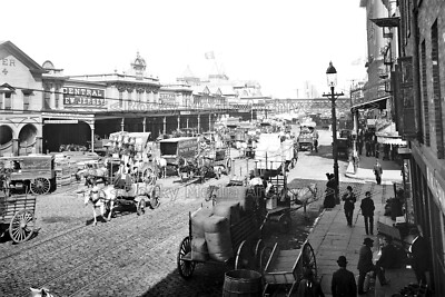 mrr-53 Street View, West Street New York City USA 1905. Foto