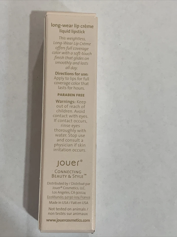 Lápiz labial líquido Jouer Long Wear Lip Creme .21 fl oz Fruit De La Passion Foto 4 de 4