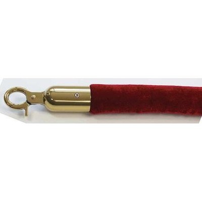 Queueway Qwayrope-21-8-2P Barrier Rope, Velour, 8 Ft L