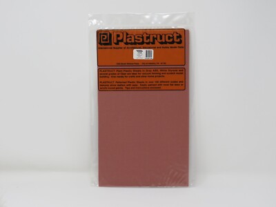 Plastruct 91606 Rough Brick Retaining Wall Patterned Sheets O Scale 1:48