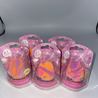 LOT OF 5 Real Techniques by Sam & Nic Miracle Cleansing Sponge NEW!!