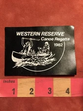 1982 New York Leather WESTERN RESERVE CANOE REGATTA Patch C88T