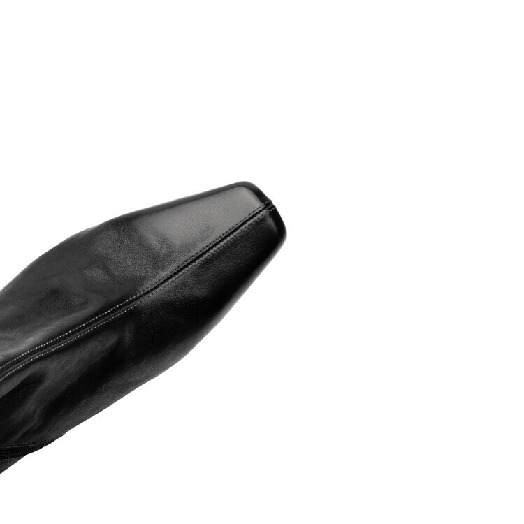 New Womens Ladies High Top Side Zipper Genuine Leather Ankle Boots