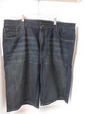 Levi's 569 Men's Dark Wash Blue Jean Denim Baggy Shorts-Size 40 x 12