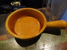 Petit ramequin Terre cuite vernissée avec manche ø 11 cm