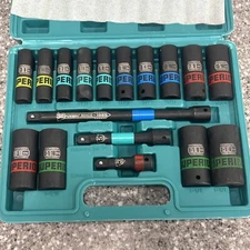 Superior 17-Piece Socket Set 3/8” - 1-1/4” Extension Bars 3” 5” 10”
