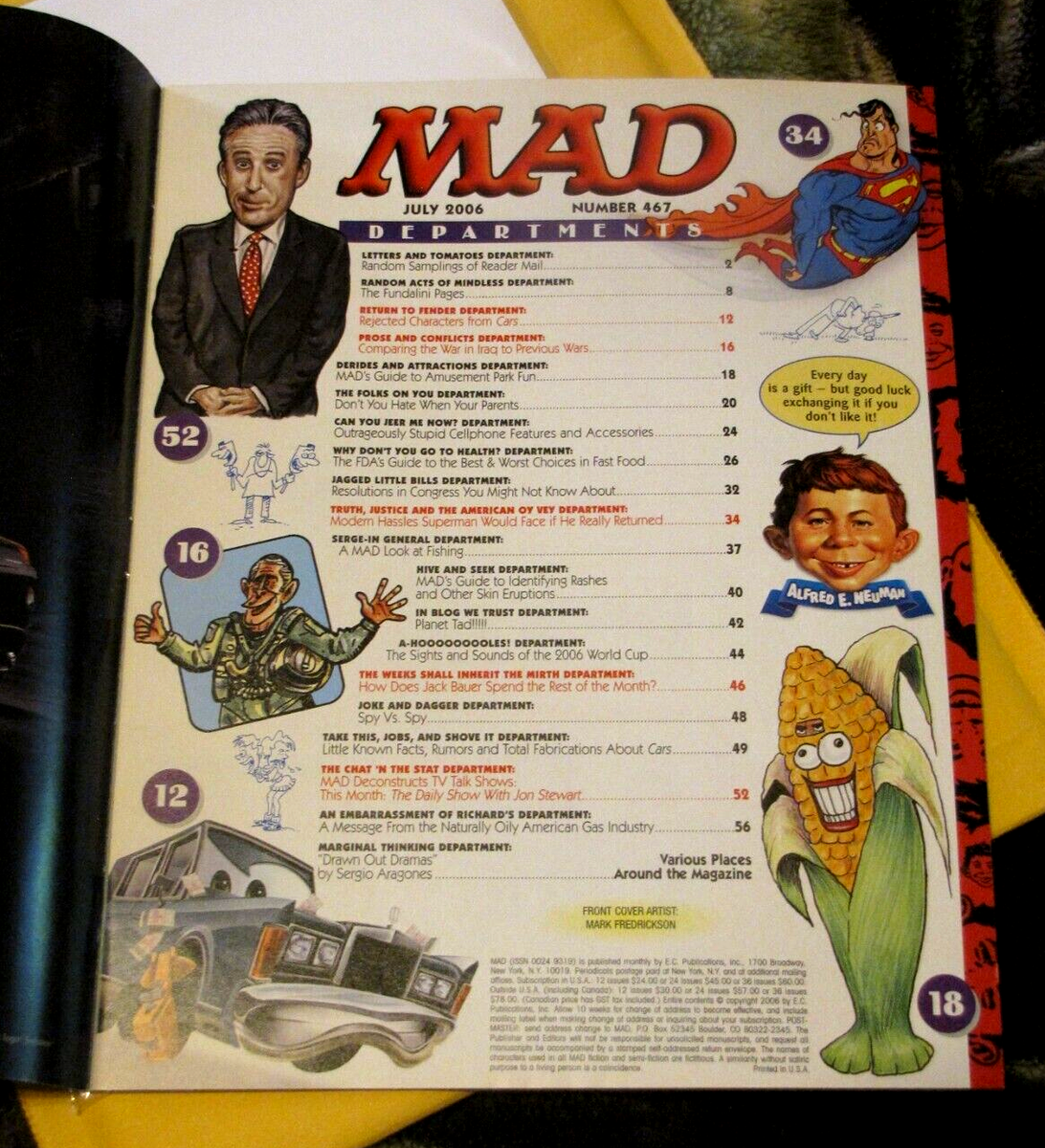 Vintage 2006 Mad Magazine 