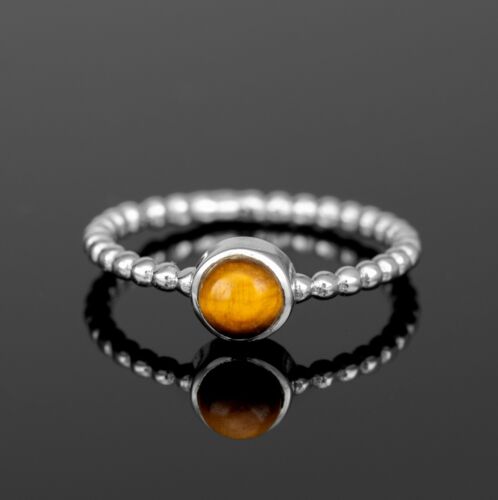 Anillo de burbujas redondo de piedras preciosas labradorita de plata esterlina 925 ónix negro - Imagen 34 de 36