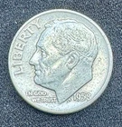 1958 D Roosevelt Dime Silver Circulated Uncertified US Coin