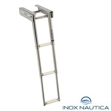 SCALETTA BARCA STRETTA A SCOMPARSA 3 GRADINI IN ACCIAIO INOX