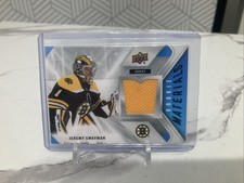 2021-22 Upper Deck Rookie Materials Jersey Jeremy Swayman #RM-JS Boston Bruins