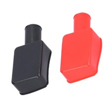 ⁺2pcs Battery Terminal Covers Rubber Positive Negative Post Stud Insulating