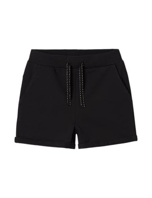 Mädchen Shorts Schwarz Gr. 140 EU Nkfvolta SWE Unb F Noos Kinderbekleidung