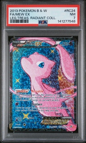 Pokemon PSA 7 Mew EX (Full Art) RC24/RC25 Legendary Treasures Holo