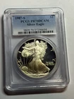 1987-S American Proof Silver Eagle one Dollar Coin PCGS PR70 DCAM