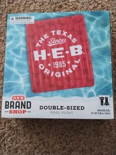 H-E-B HEB Brand Shop 2-Man Double-Size Pool Float NEW