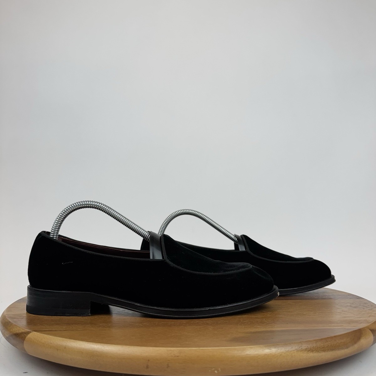 Mens Suitsupply Black Classic Velvet Slip On Casual Loafers 