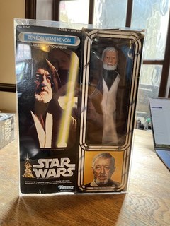 Vintage star wars 12 Inch Kenner Boxed Obi Wan Kenobi 100% all original complete