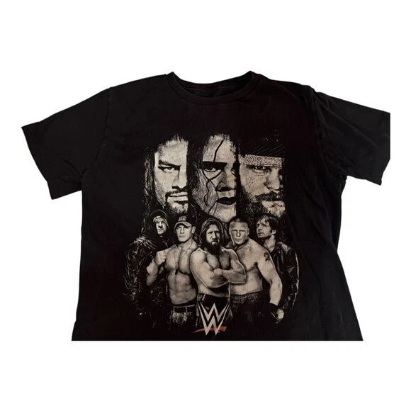 Camiseta Gráfica Leyendas WWE Roman Reigns Sting Brock Cena Unisex M Foto 2 de 4