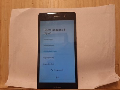 Handy Huawei  P8 Lite Ale L23 schwarz ohne Simlock Smartphone nur English
