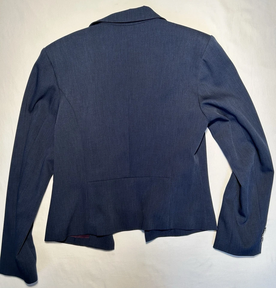 Blazer Ice Cube by Michael Vintage para mujer azul marino talla 6 de un solo pecho Foto 4 de 4