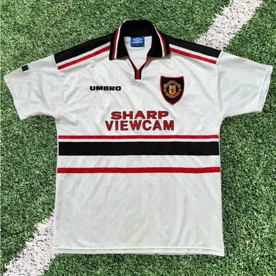 Maillot de football Umbro Manchester United Extérieur 1997/99 Homme XL Vintage - Photo 1/4