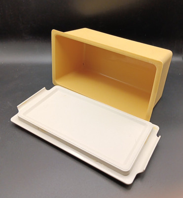 Vintage Tupperware Harvat Gold and Almond Butter Dish