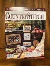 Country Stitch Jan/Feb 1990 Creative Housewarming Ideas Cross Stitch Variety