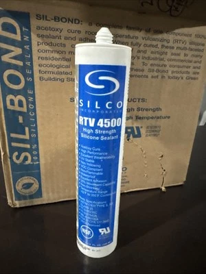 SILCO Food Grade RTV 4500 Silicone Sealant Adhesive 10.3oz.... BOD 2/2023