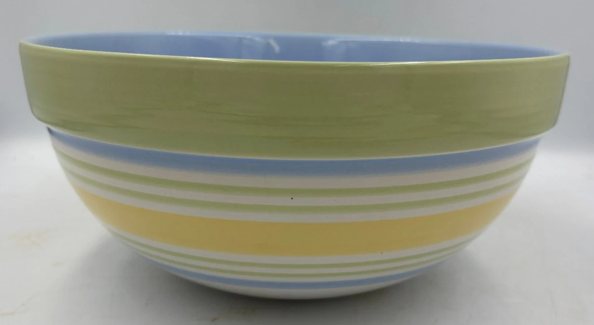 Pampered Chef Striped Med. 10" Mixing Bowl Hostess Set #2295 - Blue Yellow Green
Opens in a new wind