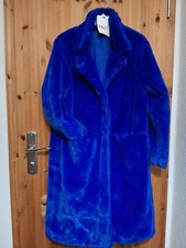 Damen  Webpelz Kurzmantel royalblau Gr. M ..NEU..!!
