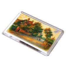 FRIDGE MAGNET - Park Road, Spondon - Vintage Art Style