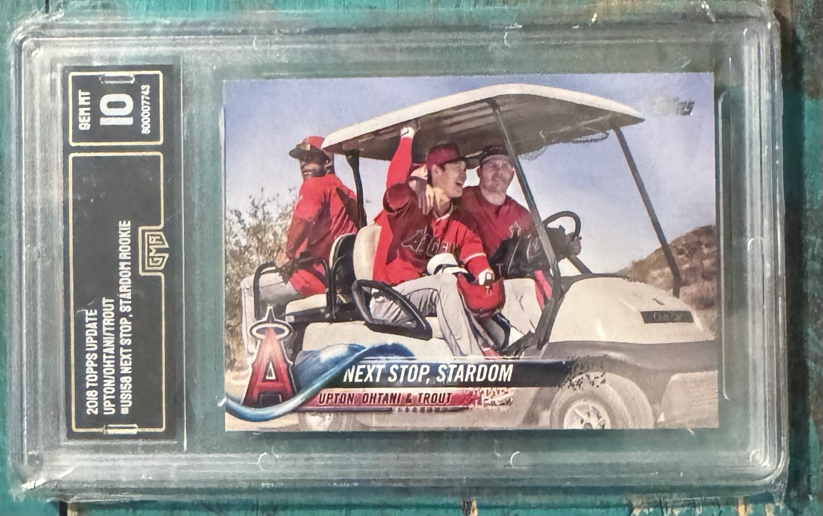 Shohei Ohtani 2018 Topps Update #US158 Upton/Ohtani/Trout PSA 10 RC 156749324