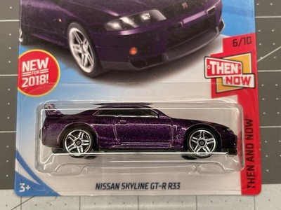 Hot Wheels 2018 New Model Then and Now 6/10 Nissan Skyline GT-R R33 (BCNR33)