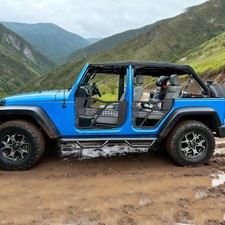 4pcs Tubular Half Door Guards For 2007-2018 Jeep Wrangler Jk Jku 4 Door Off Road 4pcs Tubular Half Door Guards For 2007-2018 Jeep Wrangler Jk Jku 4 Door Off Road