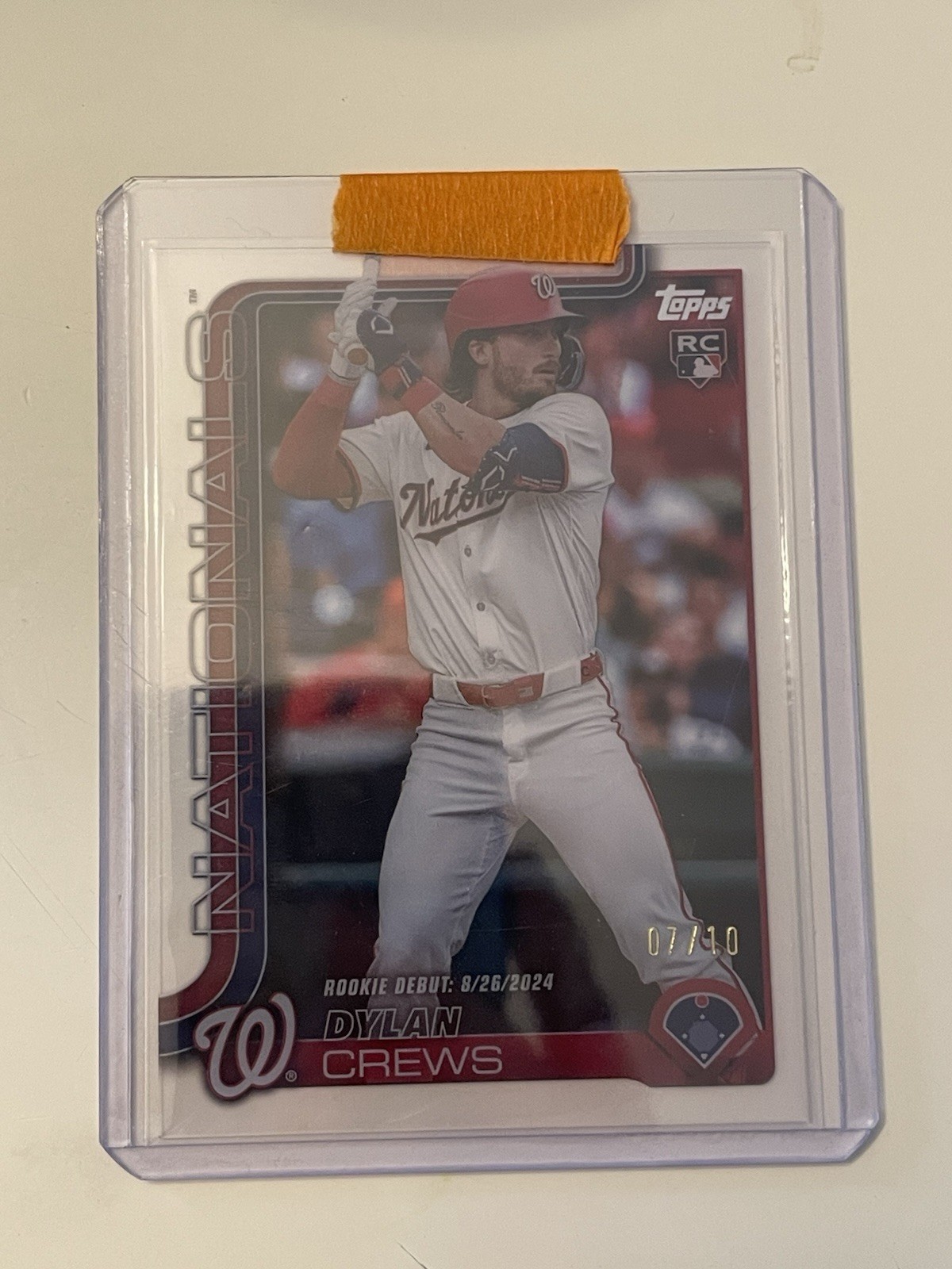 2025 Topps Update Dylan Crews Acetate /10 US223 Clear