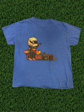 2000s y2k vintage Red Bull Racing blue graphic tee