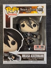 MIKASA ACKERMANN Funko POP! Attack On Titan #1446 Big Bad Toy Store Metallic MIB