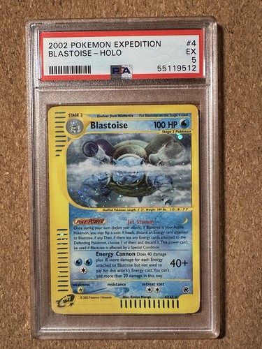 Blastoise graded PSA 5 for sale on eBay