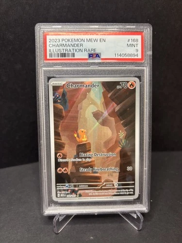Charmander 168/165 English Illustration Rare PSA 9 Mint