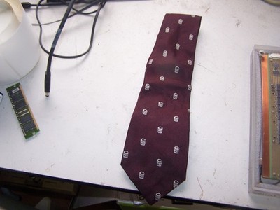 CRAY RESEARCH INC. Brown Colored All Silk Tie