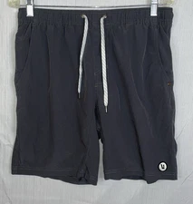 Vuori Lined Kore Shorts Perfromance Gray Pockets Activewear Drawstring Men's Med