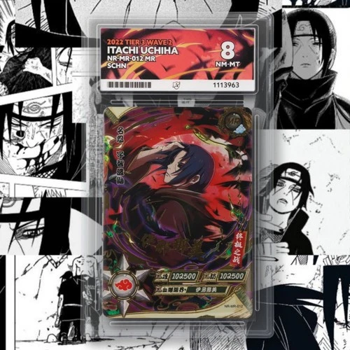 Itachi Uchiha NR-MR-012 ACE 8 Naruto Kayou Card Shippuden CCG PSA Akatsuki
