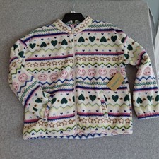 Thereabouts Girls Coat Cozy Fleece Fullzip Soft 2XL+ Kids Size NWT Happy Sweater